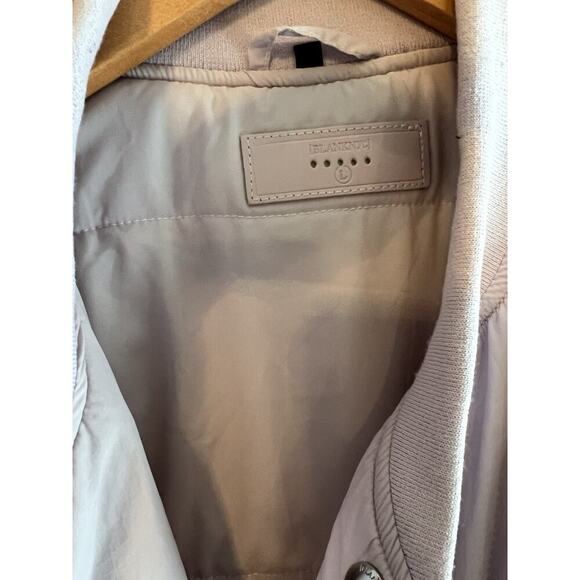BLANK NYC Women's Nylon Bomber Jacket Large Lavender $148 Excellent Comfy - Picture 8 of 9